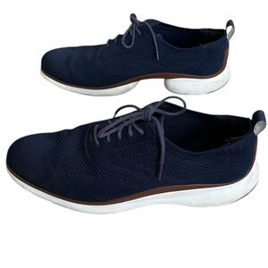 Cole Haan Zerogrand Stitchlite Oxford Sneaker Shoe Knit Navy Mens 11 M C29294